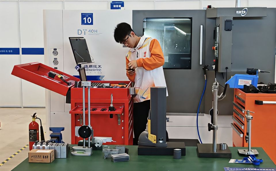 考核, 记者耿子叶, 的数控车赛